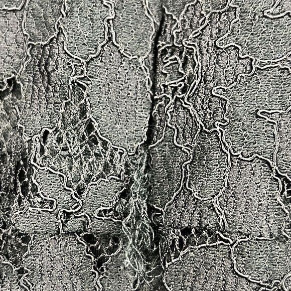 Lulumari LBD Black Lace with Floral Embroidery Dress - Picture 8 of 9